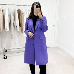 J. Crew Purple Regent Top Coat